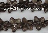 CRG16 15.5 inches 16*16mm star smoky quartz gemstone beads