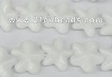 CRG20 15.5 inches 16*16mm star white agate gemstone beads wholesale