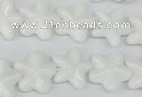 CRG20 15.5 inches 16*16mm star white agate gemstone beads wholesale