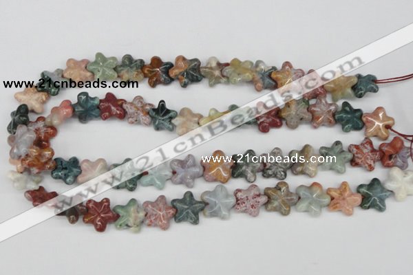 CRG22 15.5 inches 16*16mm star ocean agate gemstone beads wholesale