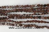 CRG32 15.5 inches 6mm flat star mahogany obsidian beads wholesale