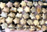 CRG75 15 inches 16mm star picture jasper beads wholesale