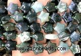 CRG81 15 inches 16mm star moss agate beads wholesale