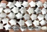 CRG82 15 inches 16mm star white crazy lace agate beads wholesale