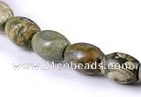 CRH01 8*10mm rice shape natural rhyolite stone beads Wholesale