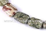 CRH07 different sizes rectangle natural rhyolite bead Wholesale