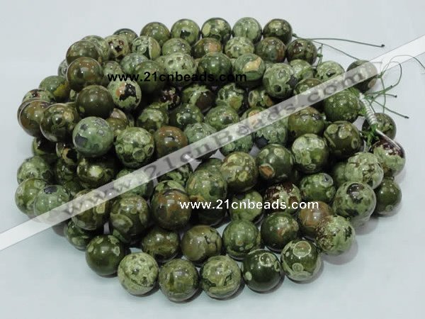 CRH102 15.5 inches 18mm round rhyolite beads wholesale