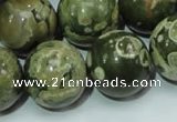 CRH103 15.5 inches 20mm round rhyolite beads wholesale