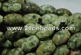 CRH104 15.5 inches 8*12mm rice rhyolite beads wholesale