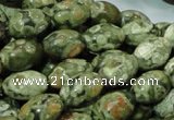 CRH105 15.5 inches 10*14mm rice rhyolite beads wholesale