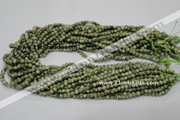 CRH110 15.5 inches 4mm round rhyolite gemstone beads wholesale