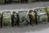 CRH115 15.5 inches 6*18mm & 12*18mm rondelle rhyolite gemstone beads