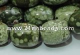 CRH16 15.5 inches 16*20mm egg-shaped rhyolite beads wholesale