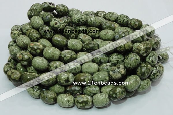 CRH16 15.5 inches 16*20mm egg-shaped rhyolite beads wholesale