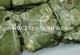 CRH20 15.5 inches 30*30mm square rhyolite beads wholesale