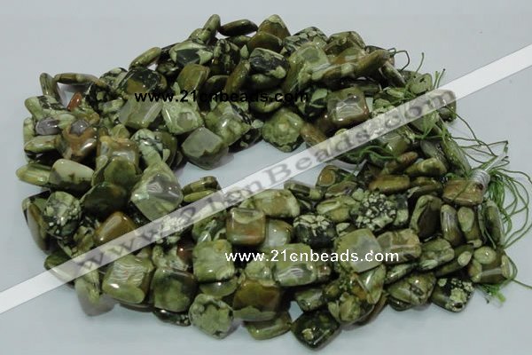 CRH21 15.5 inches 15*15mm rhombic rhyolite beads wholesale