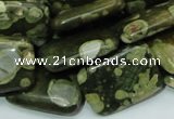 CRH27 15.5 inches 18*24mm rectangle rhyolite beads wholesale