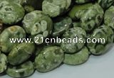 CRH43 15.5 inches 10*14mm oval rhyolite beads wholesale