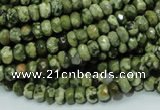 CRH51 15.5 inches 4*6mm faceted rondelle rhyolite beads wholesale