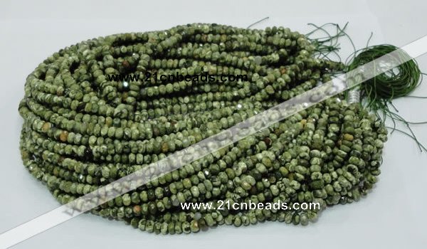 CRH51 15.5 inches 4*6mm faceted rondelle rhyolite beads wholesale