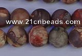 CRH513 15.5 inches 10mm round matte rhyolite gemstone beads