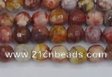 CRH519 15.5 inches 6mm faceted round rhyolite gemstone beads