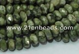 CRH52 15.5 inches 5*8mm faceted rondelle rhyolite beads wholesale