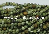 CRH54 15.5 inches 4mm faceted round rhyolite beads wholesale