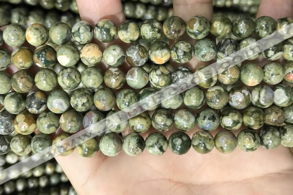 CRH572 15.5 inches 8mm round rhyolite gemstone beads wholesale