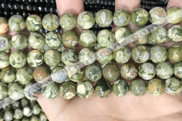 CRH574 15.5 inches 12mm round rhyolite gemstone beads wholesale