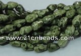 CRH62 15.5 inches 6*8mm faceted teardrop rhyolite beads wholesale