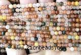 CRH620 15 inches 4mm round red rabbit hair quartz beads wholesale