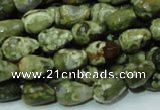 CRH64 15.5 inches 10*14mm faceted teardrop rhyolite beads wholesale