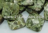 CRH75 15.5 inches 20*20mm faceted rhombic rhyolite beads wholesale