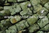 CRH79 15.5 inches 13*18mm faceted rectangle rhyolite beads wholesale