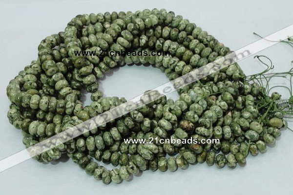 CRH96 15.5 inches 6*10mm rondelle rhyolite beads wholesale