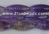 CRI100 15.5 inches 12*30mm rice natural ametrine gemstone beads