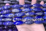 CRI101 15.5 inches 12*30mm rice lapis lazuli gemstone beads