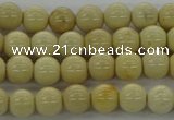 CRI201 15.5 inches 6mm round riverstone beads wholesale