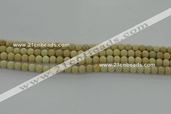 CRI201 15.5 inches 6mm round riverstone beads wholesale