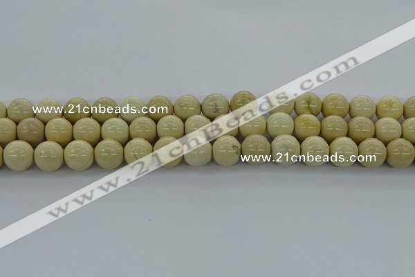 CRI204 15.5 inches 12mm round riverstone beads wholesale