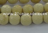 CRI213 15.5 inches 10mm faceted round riverstone beads wholesale