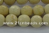 CRI214 15.5 inches 12mm faceted round riverstone beads wholesale