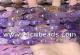 CRI301 15.5 inches 10*25mm rice ametrine gemstone beads wholesale