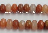 CRJ204 15 inches 7*12mm rondelle natural red jade beads