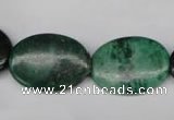 CRJ316 15.5 inches 18*25mm oval African prase jasper beads wholesale