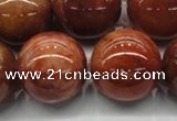 CRJ507 15.5 inches 18mm round red jade gemstone beads