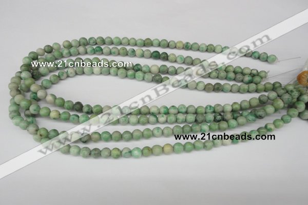 CRO03 15.5 inches 6mm round Qinghai jade gemstone beads wholesale