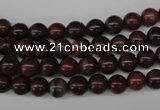 CRO05 15.5 inches 6mm round red picture jasper beads wholesale