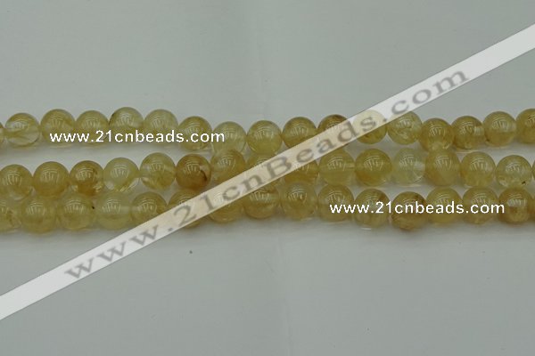 CRO1023 15.5 inches 10mm round yellow watermelon quartz beads